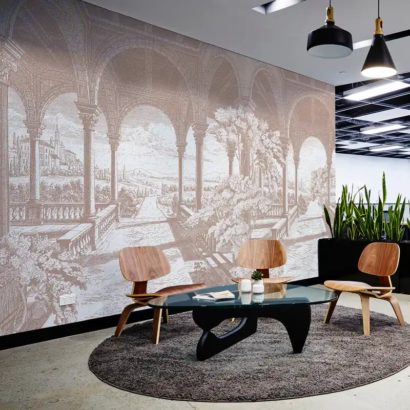 Tijdelijk Beschikbaar Carta da parati in Fibra di Vetro Loggia bucolica - 100% Fibra di vetro / 95x300 cm