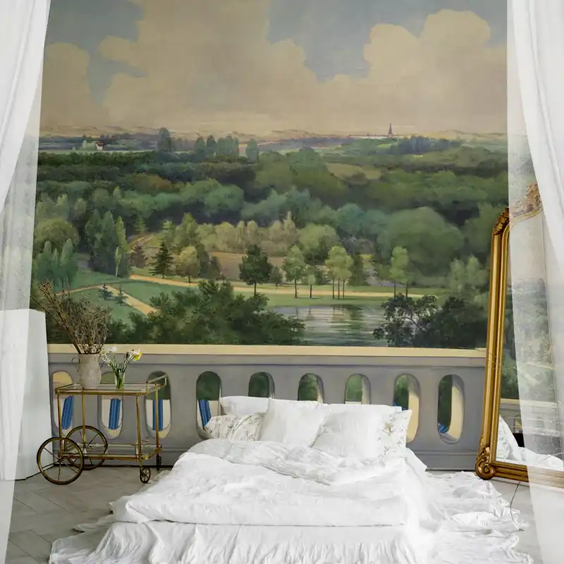 Carta da parati Balconata antica - TNT Effetto Muro / 100x300 cm Shop Nu