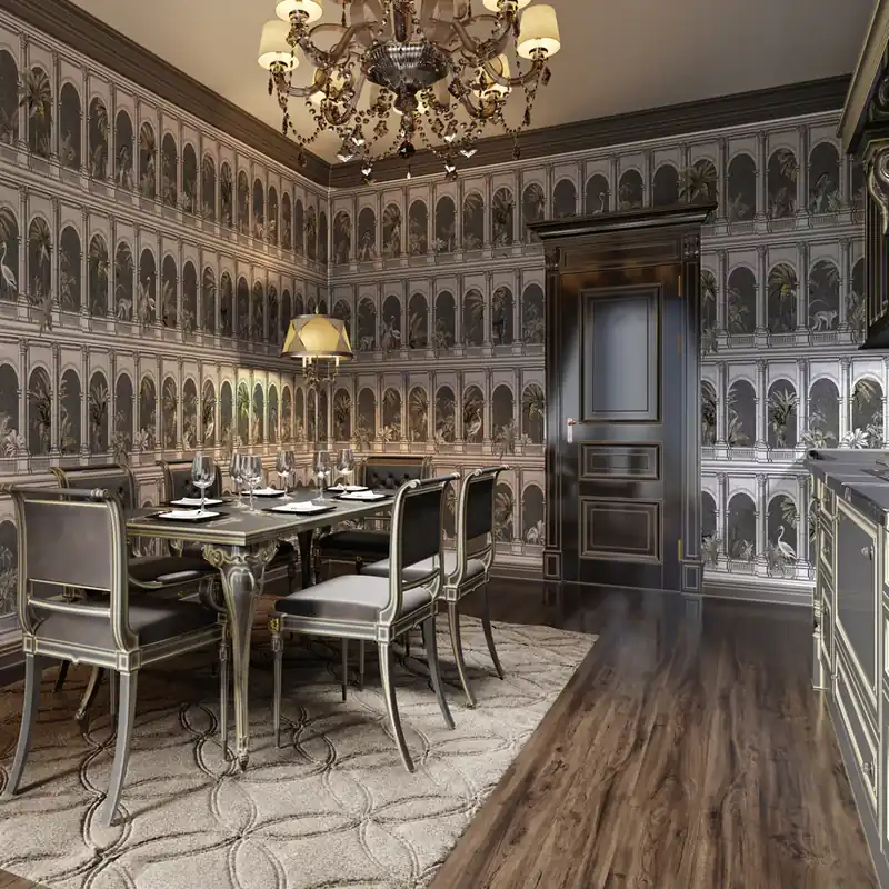 Carta da parati in Fibra di Vetro Arcate tropicali - 100% Fibra di vetro / 95x300 cm Superprijs