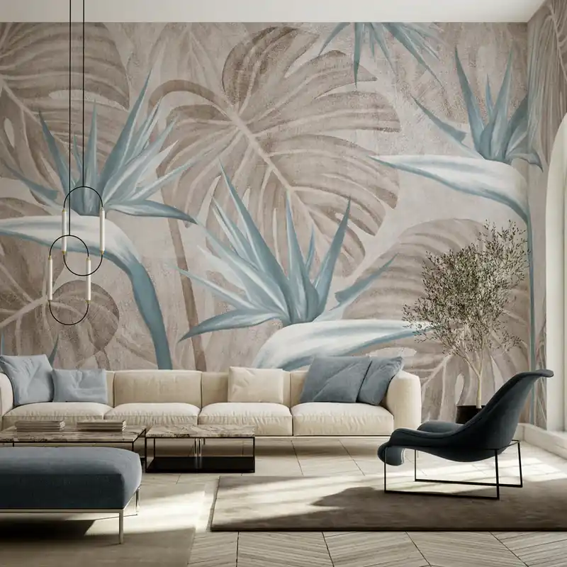 Aanbieding Carta da parati Monstera del Paradiso - TNT Effetto Muro / 100x300 cm