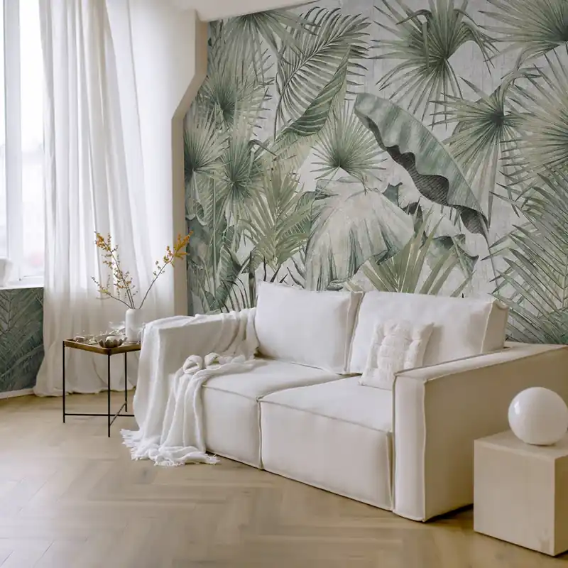 Carta da parati Foresta nebbiosa - TNT Effetto Muro / 100x300 cm Flitsaanbieding