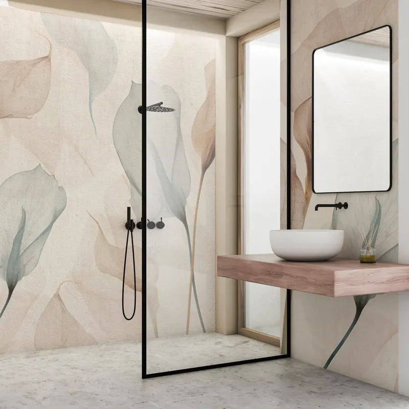 Carta da parati in Fibra di Vetro Calle danzanti - 100% Fibra di vetro / 95x300 cm Aanbieding