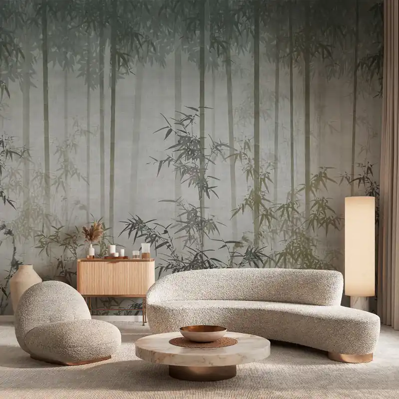Carta da parati Bambuseto - TNT Effetto Muro / 100x300 cm Direct Verzonden