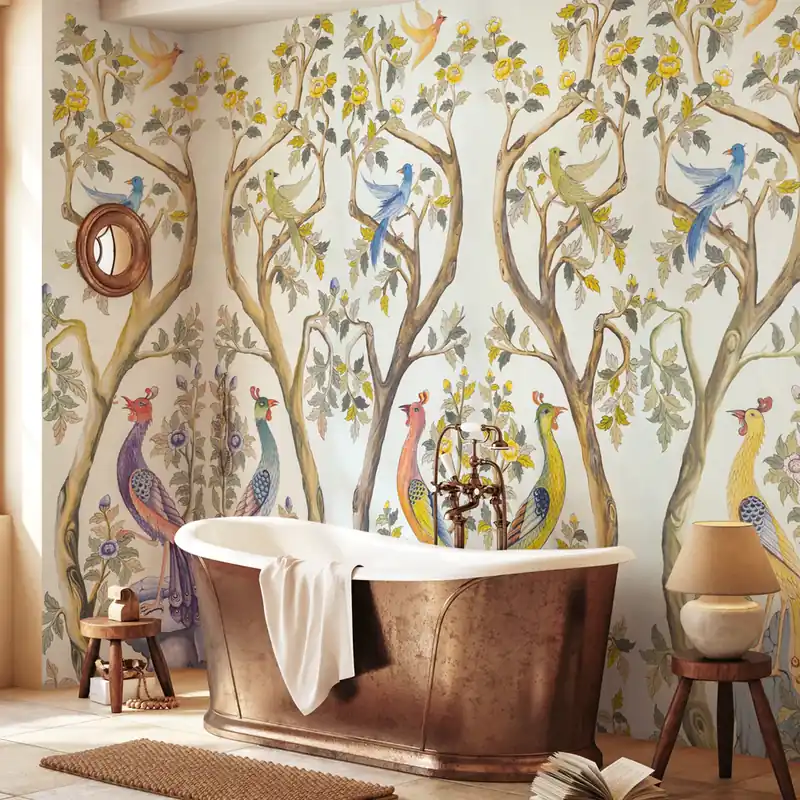 Beperkte Voorraad Carta da parati in Fibra di Vetro Prova lorem ipsum - TNT-Fibra di vetro / 95x300 cm