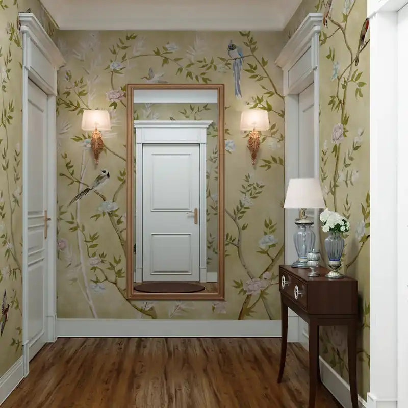 Carta da parati Chinoiserie Dorata - TNT Effetto Muro / 100x300 cm Express Levering