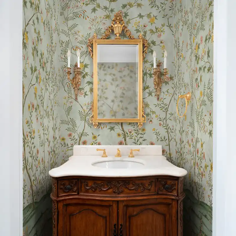 Carta da parati in Fibra di Vetro Chinoiserie di giada - 100% Fibra di vetro / 95x300 cm Goedkoop