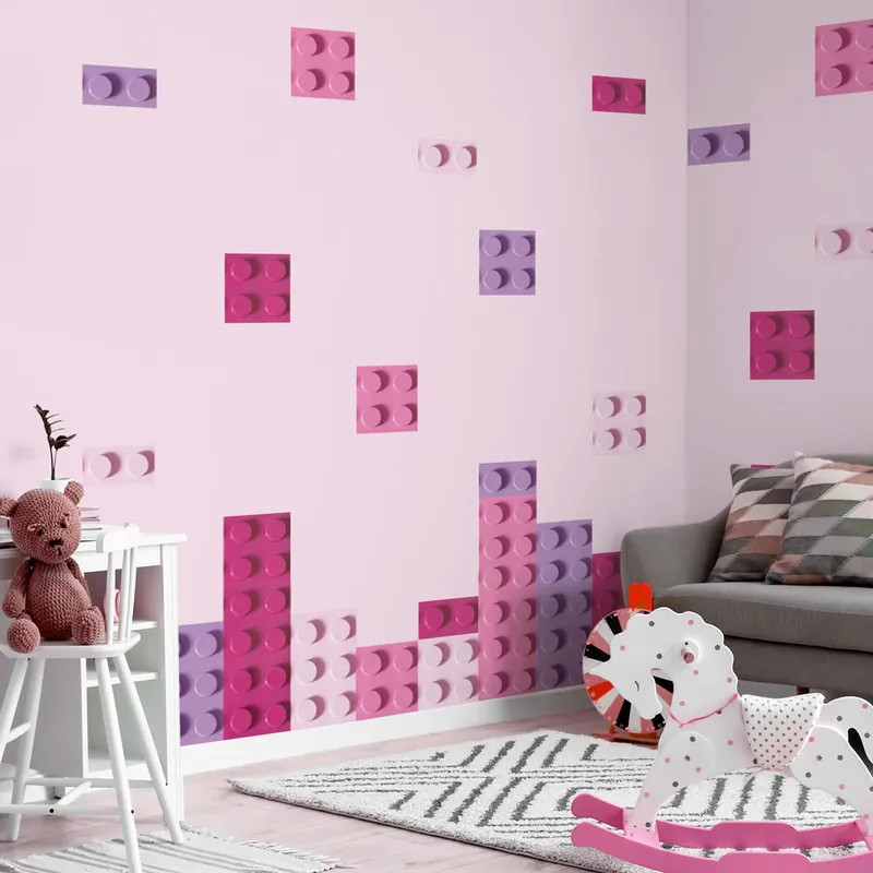 Boiserie Blocchetti Rosa - 120x60 Must-Have