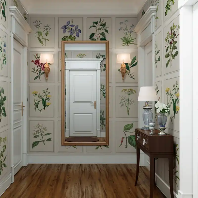Koop Online Carta da parati Tavole botaniche - TNT Effetto Muro / 100x300 cm
