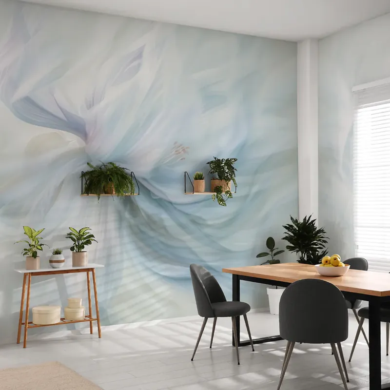 Aanbieding Carta da parati Spirale floreale - TNT Effetto Muro / 100x300 cm