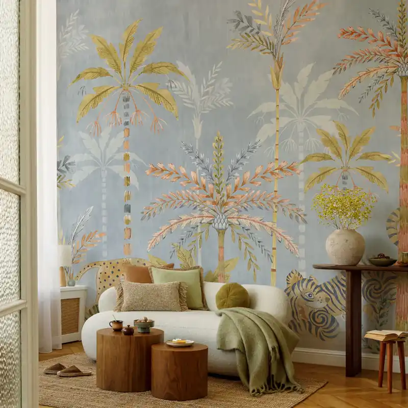 Premium Carta da parati Passeggiata tropicale - TNT Effetto Muro / 100x300 cm