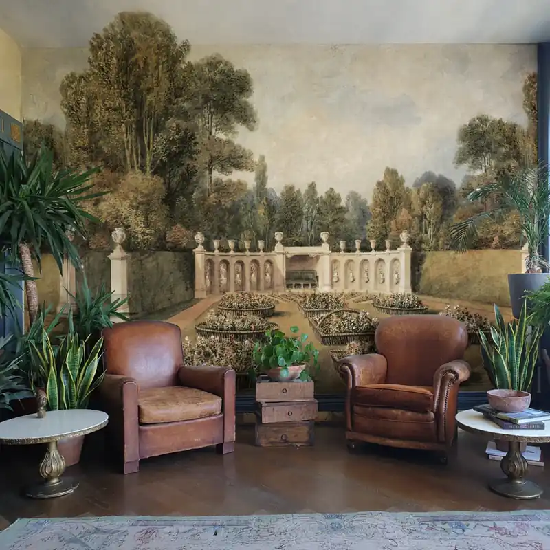 Beperkte Voorraad Carta da parati Giardino italiano - TNT Effetto Muro / 100x300 cm