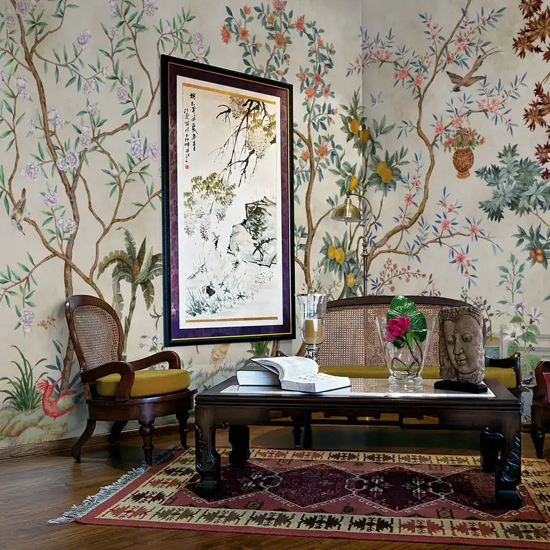 Carta da parati Giardino poetico - TNT Effetto Muro / 100x300 cm Gratis Retour