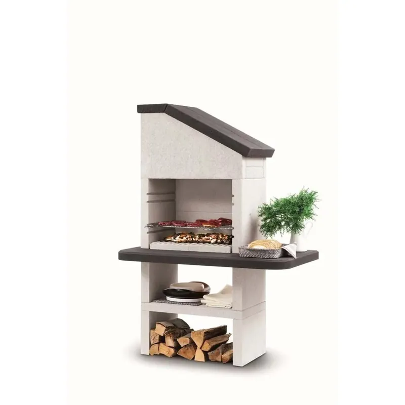 Barbecue a carbonella Palazzetti Dubai griglia 68x40 cm in cemento Laatste Kans