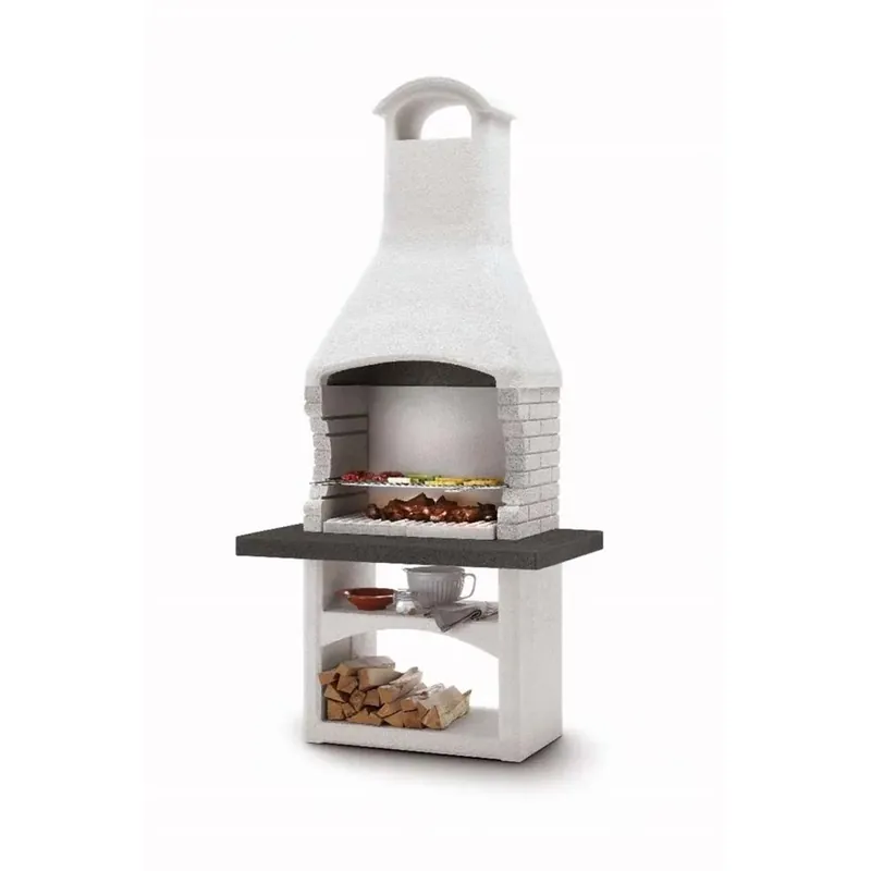 Barbecue a carbonella Palazzetti Galapagos griglia 68x40 cm in cemento Must-Have