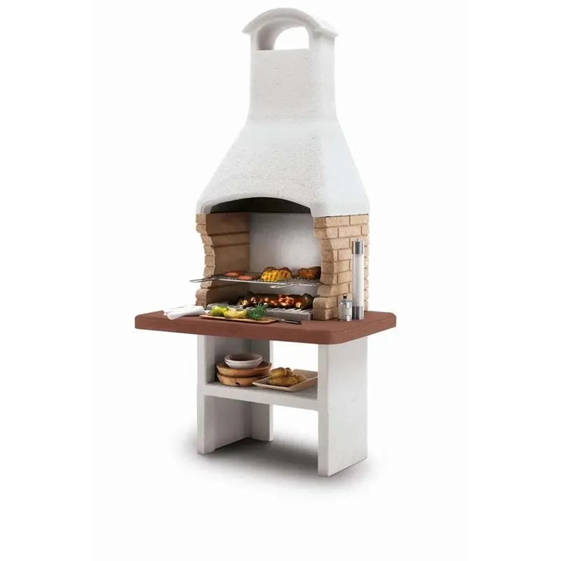 Uitverkoop Barbecue a carbonella Palazzetti Brest griglia 68x40 cm in cemento