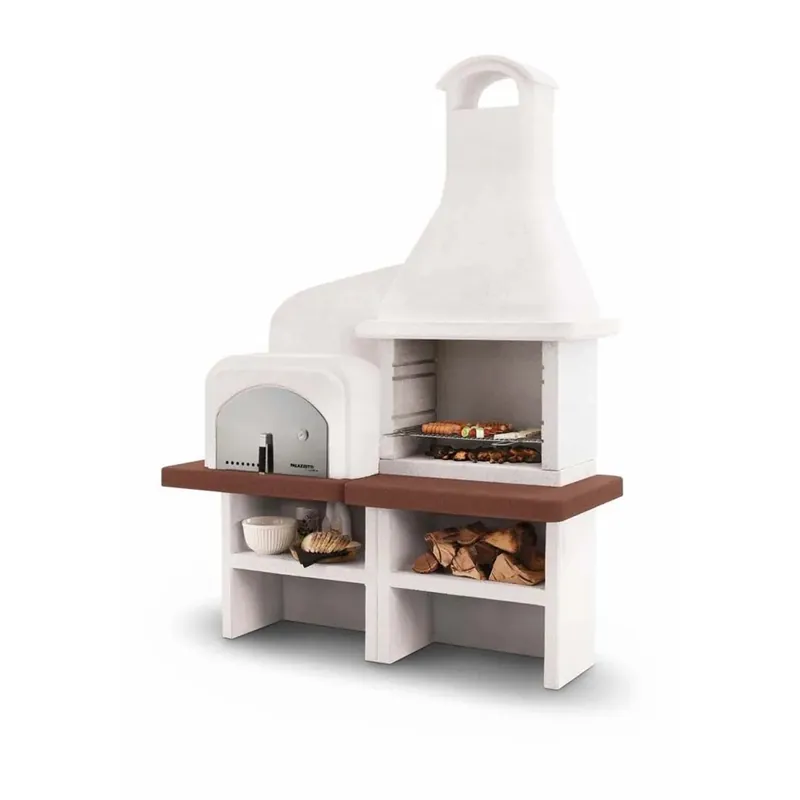 Barbecue a carbonella Palazzetti Grado combinato griglia 68x40 cm in cemento Actieprijs