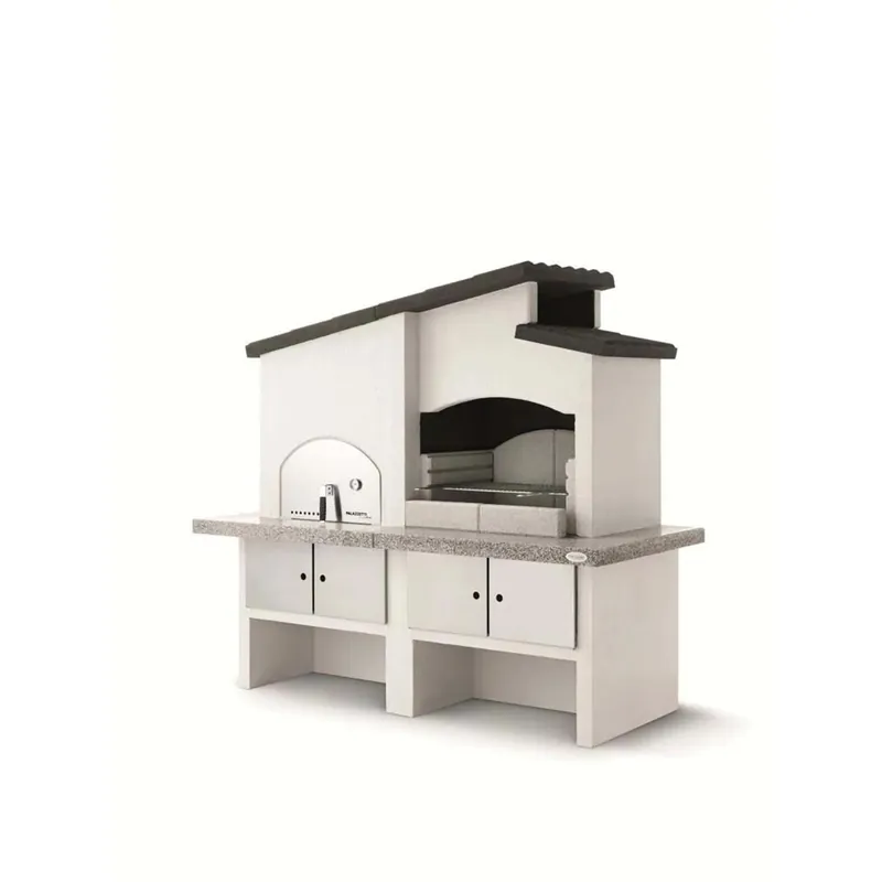 Barbecue a carbonella Palazzetti New Zeland griglia 68x40 cm in cemento Beperkt Aanbod