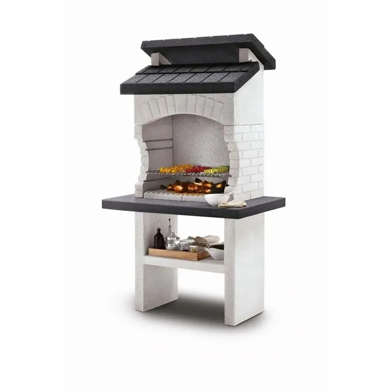 Op = Op Barbecue a carbonella Palazzetti Olbia griglia 68x40 cm in cemento