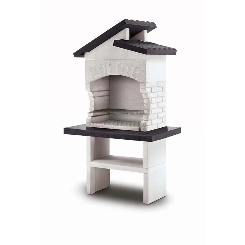 Barbecue a carbonella Palazzetti Procida griglia 68x40 cm in cemento Populair