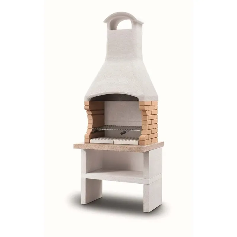 Barbecue a carbonella e grill Palazzetti Ariel griglia 68x40 cm in cemento Lage Prijs