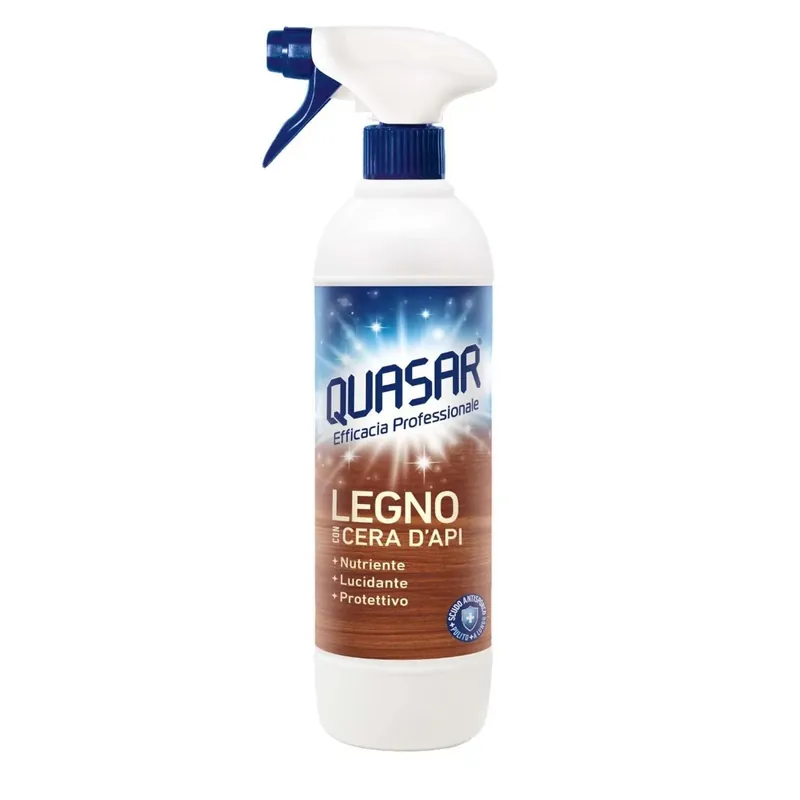 Rechtstreeks Van De Fabrikant Quasar detergente legno con cera d`api mobili e parquet spray 680 ml