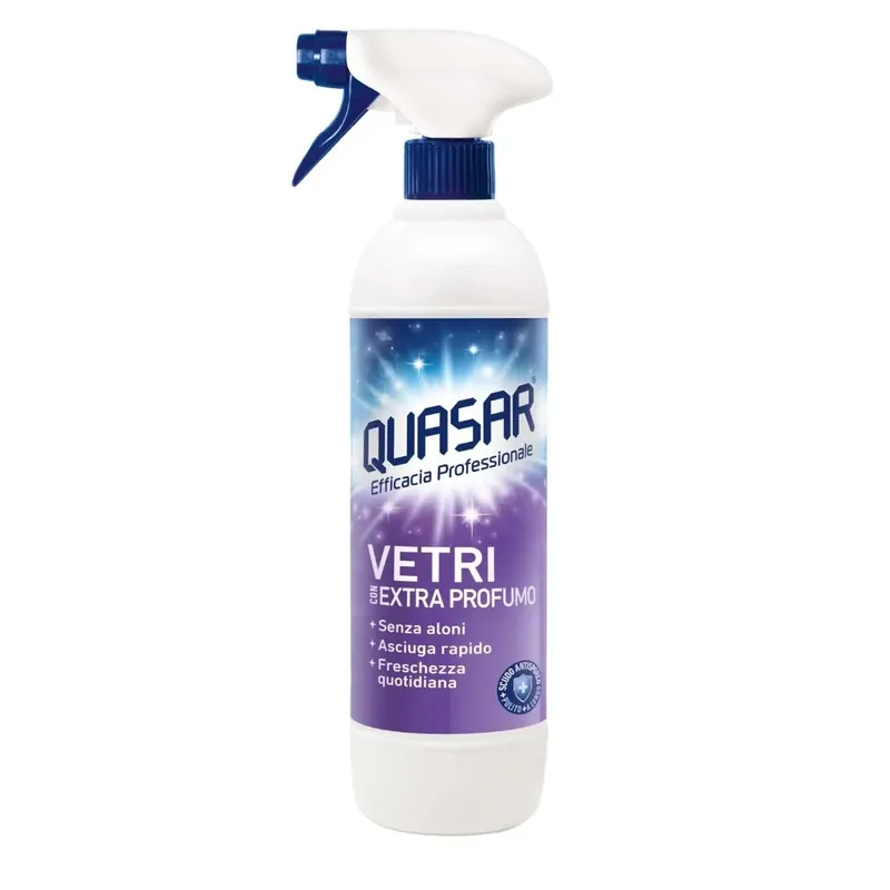 Quasar vetri extra profumo detergente spray specchi cristalli 680 ml Tijdelijk Beschikbaar