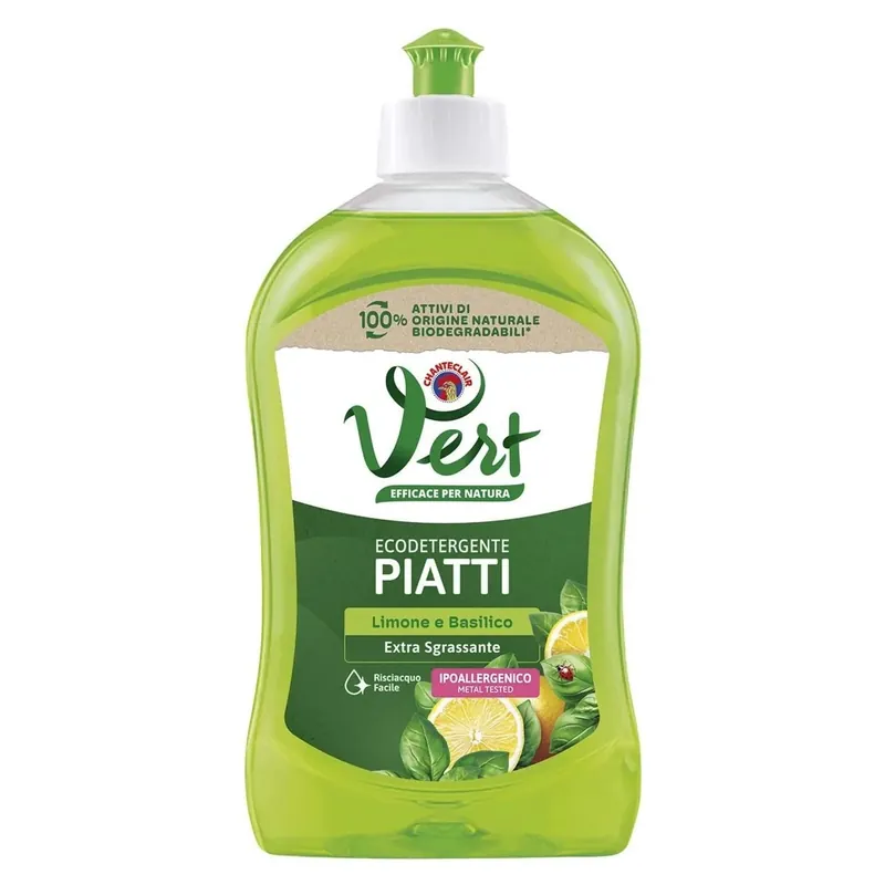 Betrouwbaar Chanteclair Vert ecodetergente piatti limone basilico liquido 500 ml