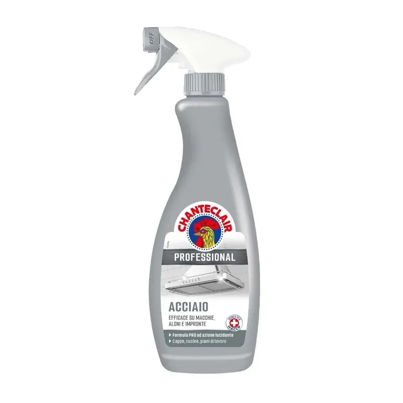 Chanteclair Professional acciaio brillante detergente spray cappe 700 ml Bestel Nu