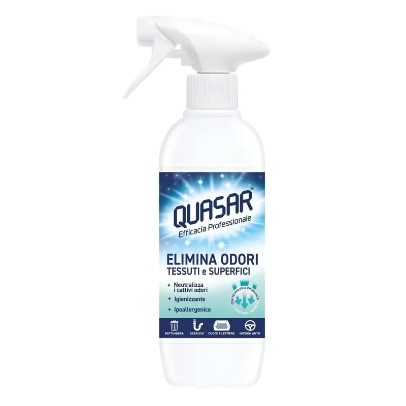 Favoriet Quasar elimina odori superfici e tessuti spray rinfrescante 500 ml