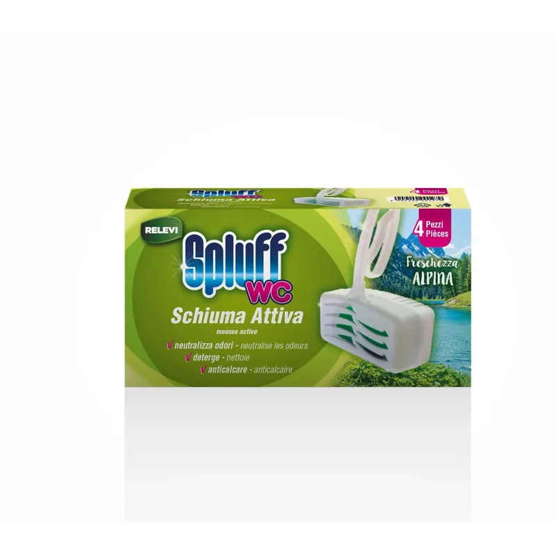 Korting Spluff tavoletta solida WC pino igienizzante anticalcare 4 pz x 33 g