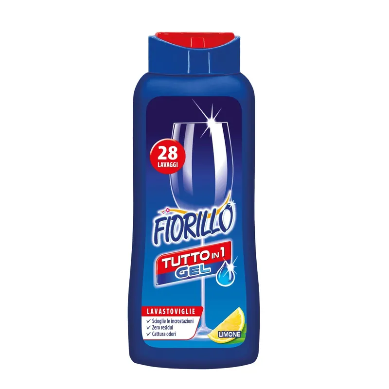 Tijdelijk Beschikbaar Detersivo gel lavastoviglie tutto in 1 sgrassatore brillante 500 ml