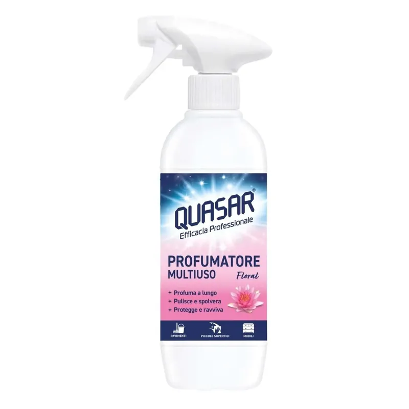 Quasar profuma detergente multiuso floral superfici lavabili 500 ml Gratis Retour