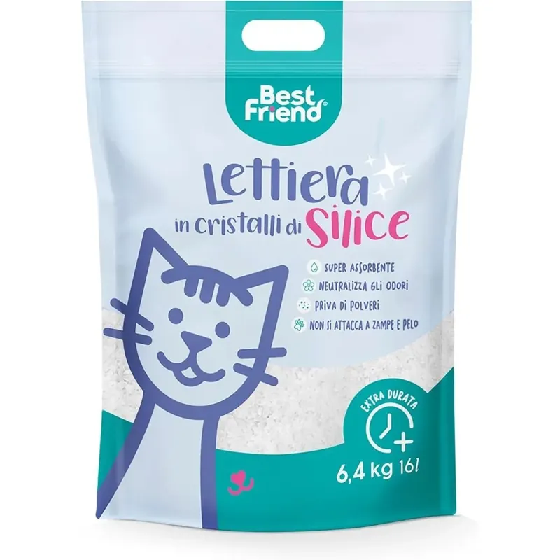 Lettiera in cristalli di silice per gatti 16 l Finale Uitverkoop