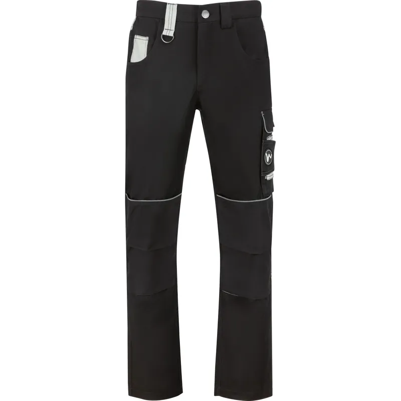 Pantaloni da lavoro da uomo in PES/cotone/PA nero taglia M Premium