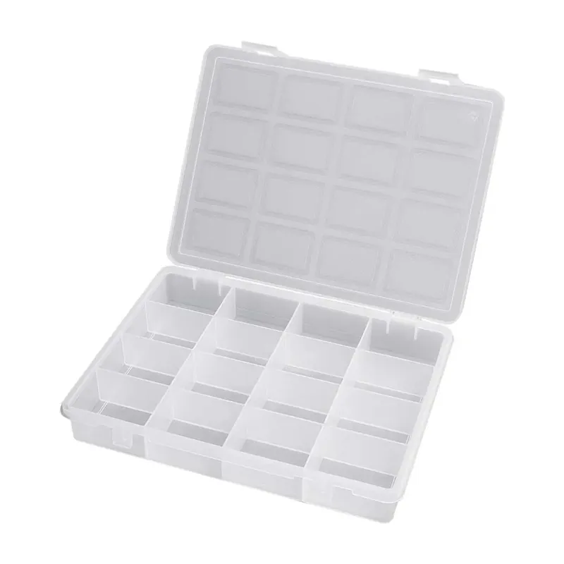 Premium Porta minuteria 16 scomparti trasparente