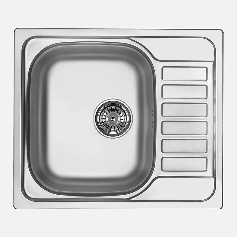 Lavello 1 vasca con gocciolatoio Idrostile Cidra 500x170 mm satinato Gecertificeerd