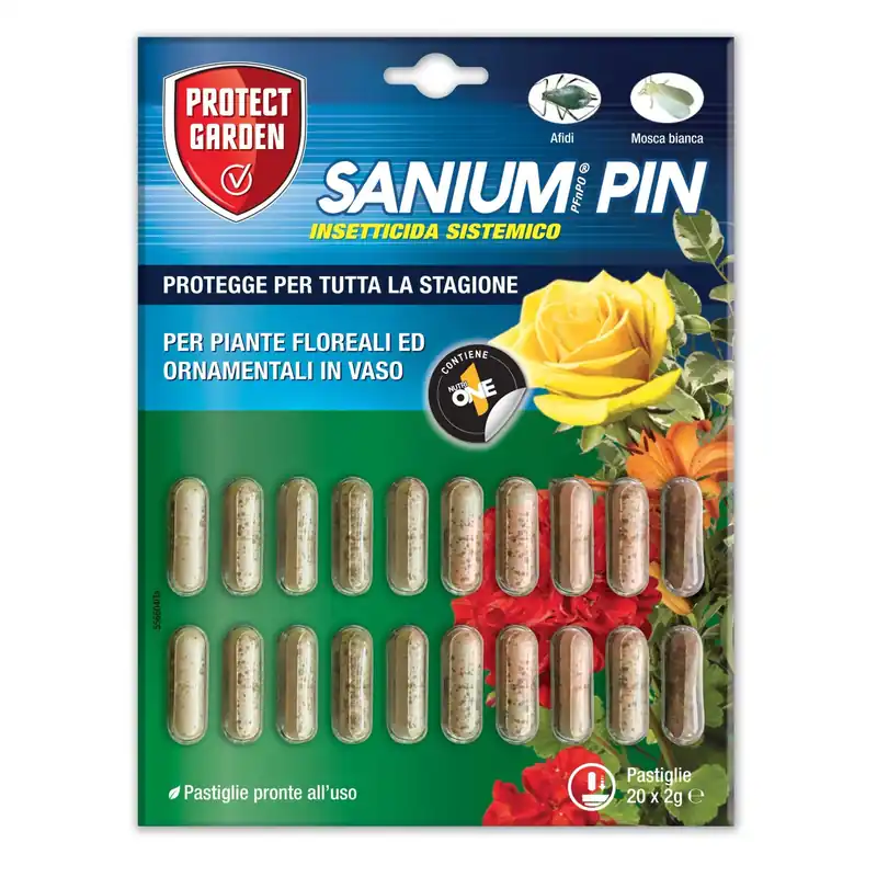 Insetticida e concime Sanium per piante ornamentali 20 compresse Direct Beschikbaar