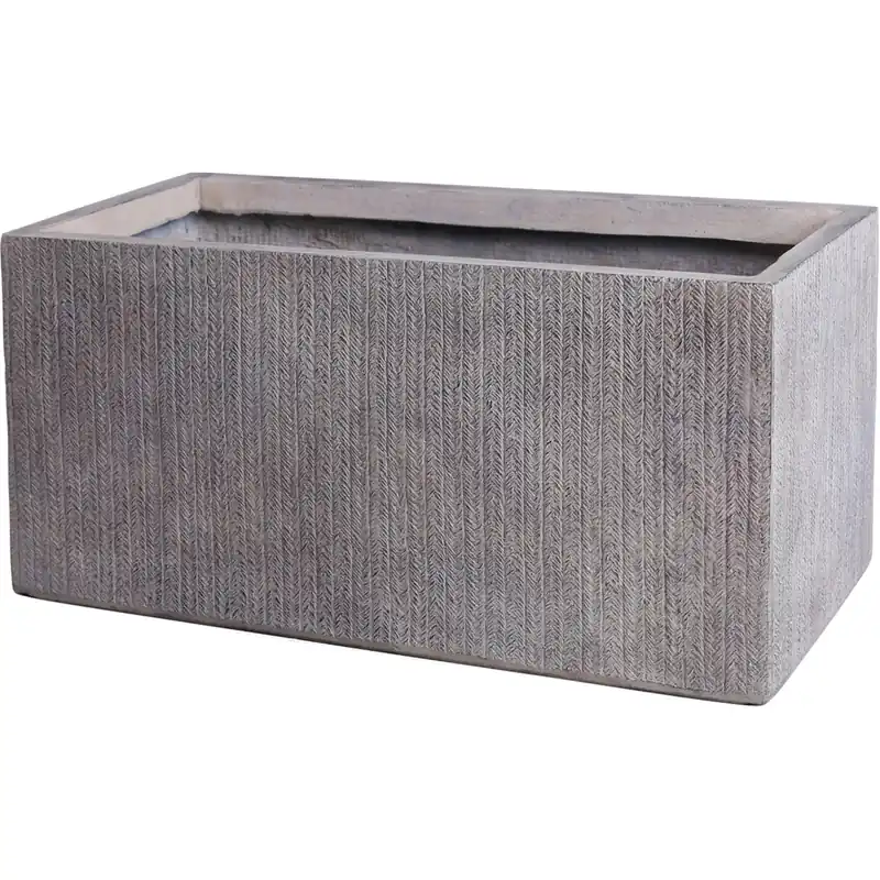 Fioriera da esterno Vebron in fiberclay marrone chiaro 28x60x27 cm Korting