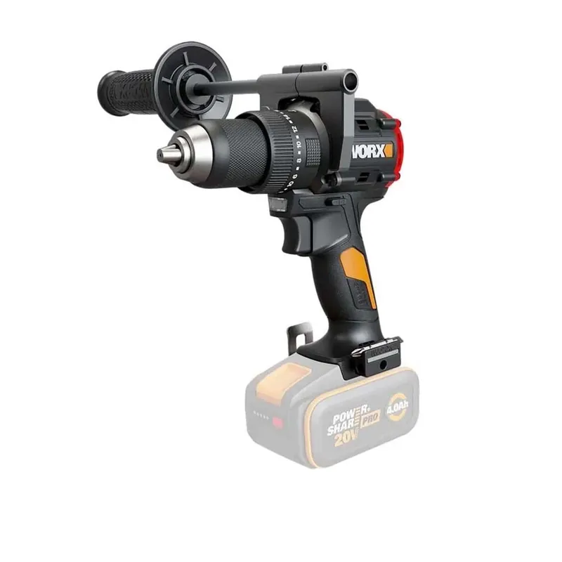 Trapano avvitatore Brushless Worx WX356.9 con percussione 85Nm 20V Populair