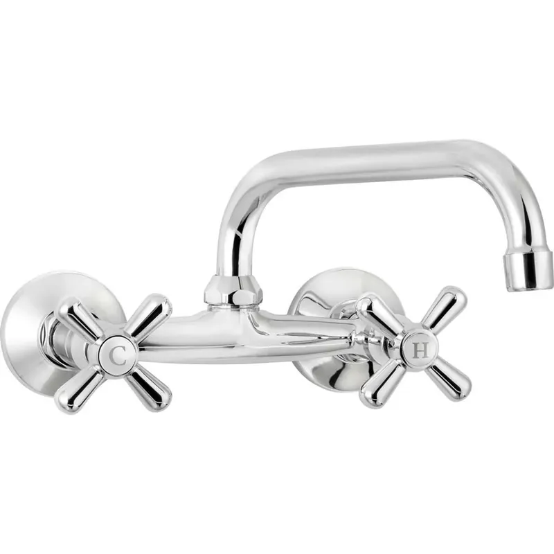 Laatste Kans Miscelatore lavabo Loma a parete cromo