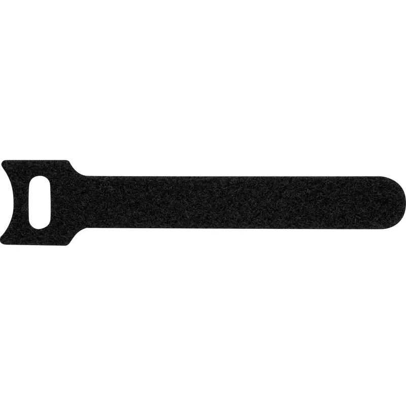 Betrouwbaar Velcro adesivo a strappo 125 x 16 mm nero 5 pz