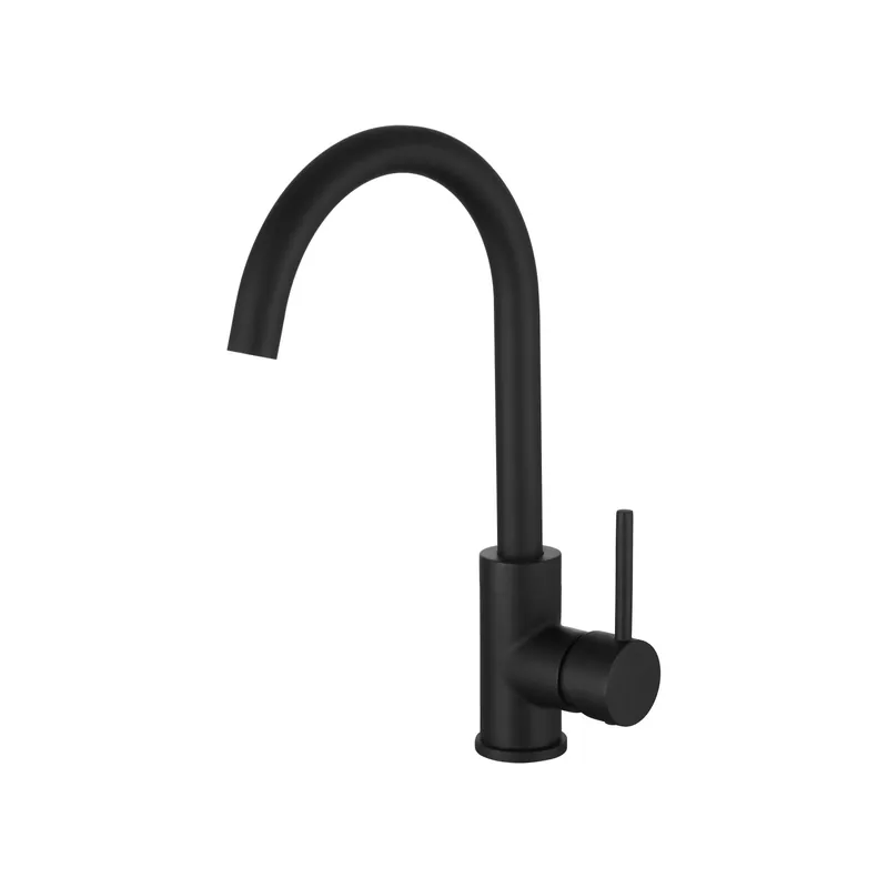 Rubinetto cucina monocomando canna girevole nero opaco Dagaanbieding