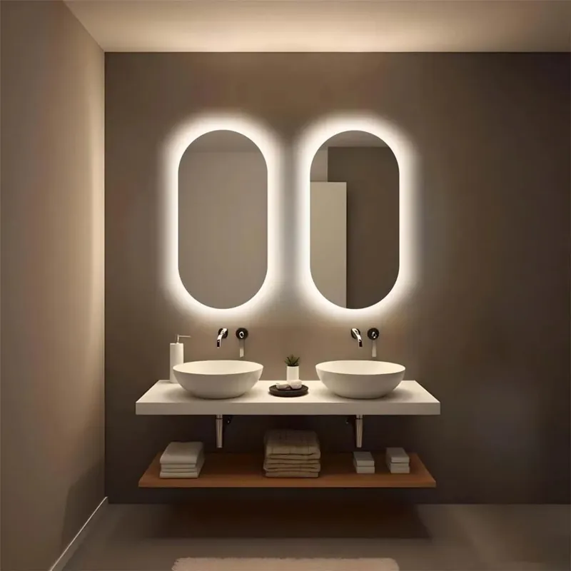 Gereduceerde Prijs Specchio reversibile retroilluminato LED CASSIO 40x80 cm