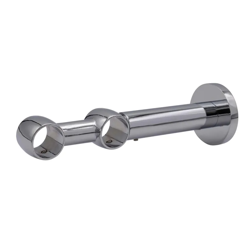 Gecertificeerd Supporto estensibile doppio per parete Noble cromo Ø 2 cm