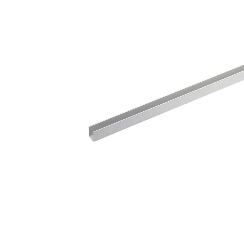 Op = Op Canalina U 1 m 10x10 mm alluminio argento