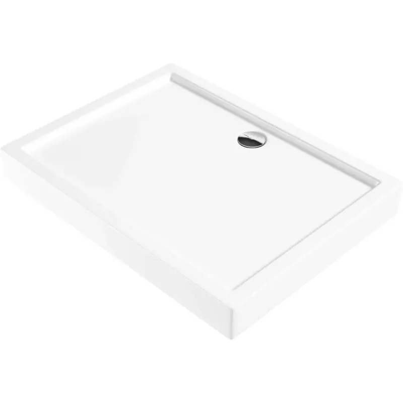 Piatto doccia acrilico rettangolare Idrostile Genio 120x80 cm bianco Laatste Versie