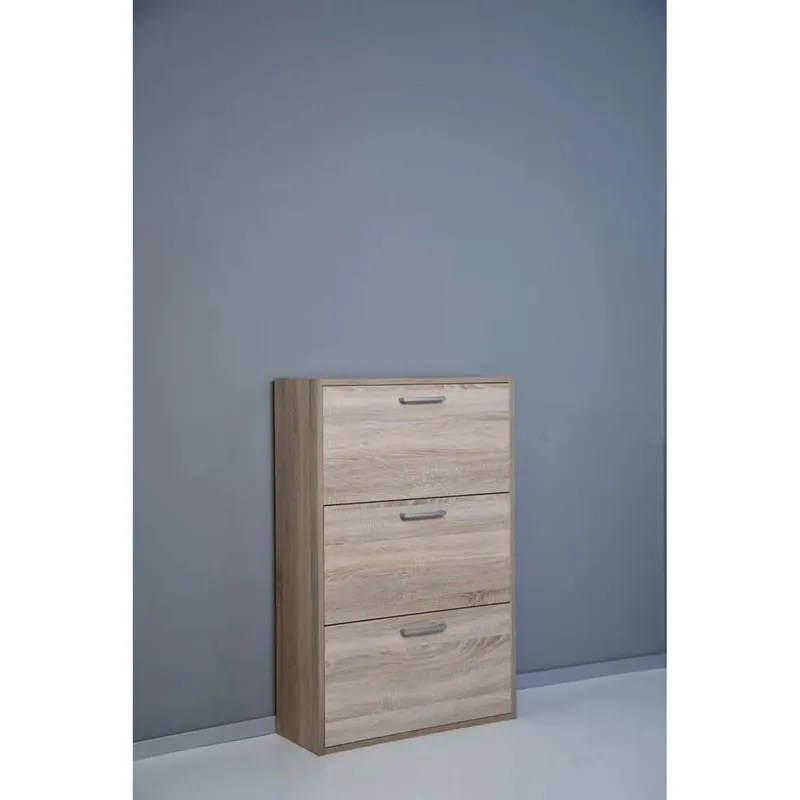 Flitsaanbieding Scarpiera 3 ribalte doppia profondita 100x65x25 cm rovere sonoma