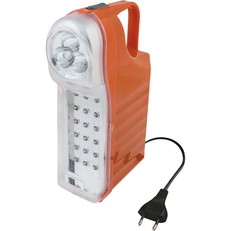 Lampada di emergenza 230 V ricaricabile portatile LED arancio/argento Hoge Kwaliteit