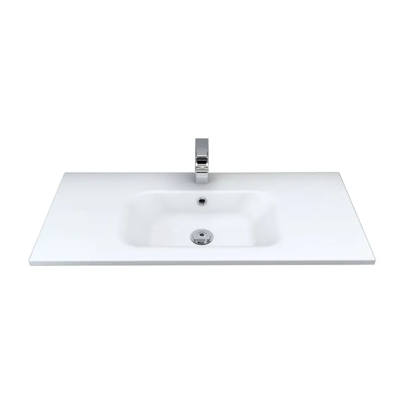 Fabrieksprijs Lavabo bianco in mineralmarmo 100 cm