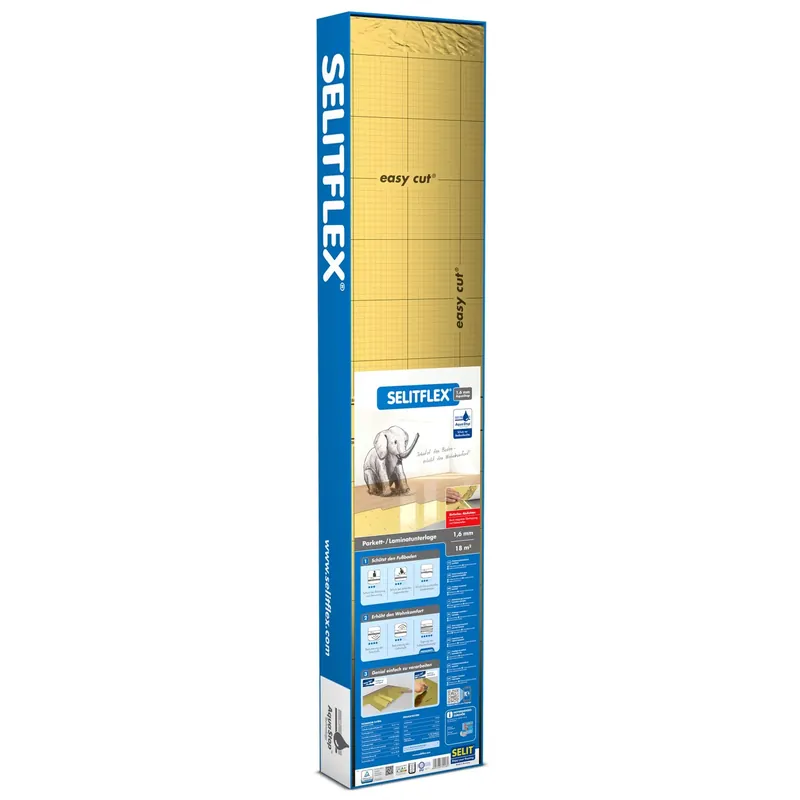 Sottopavimento isolamento acustico per parquet e laminato 1,6 mm 18 m² AquaStop Direct Beschikbaar